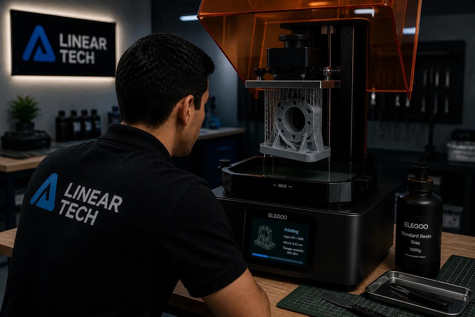 Impresión 3D en resina para prototipos y piezas detalladas