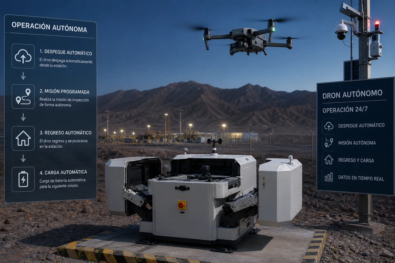 Drones autónomos para vigilancia y monitoreo remoto