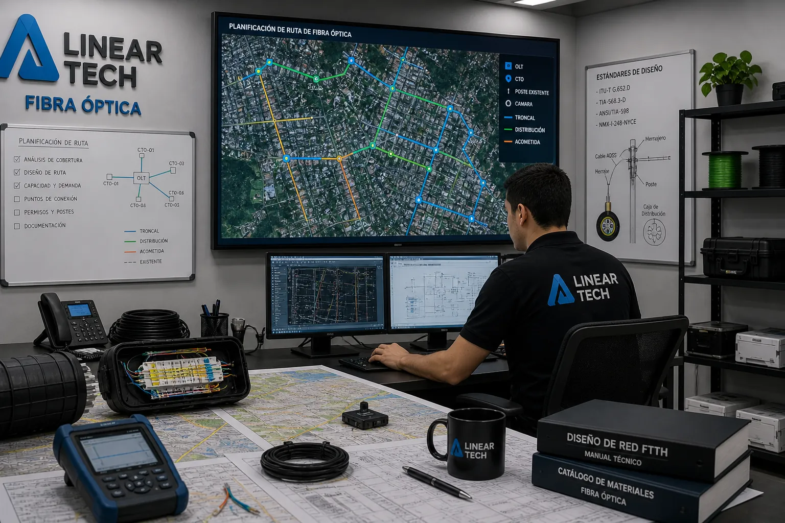 Planeación de ruta para instalación de fibra óptica